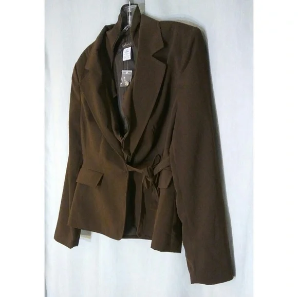 NOWT Chadwick's Brown Fully Lined Blazer Sz 14 - Picture 3 of 8